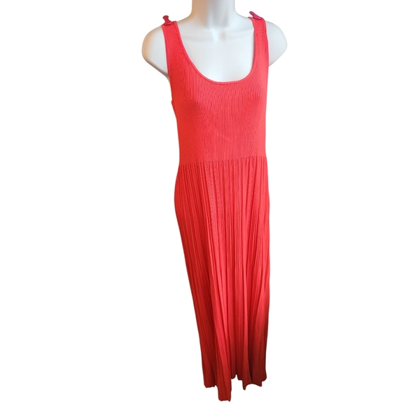 Michael Kors Dresses & Skirts - Michael Michael Kors Red Orange Stretchy Knit Maxi Dress Size XL
